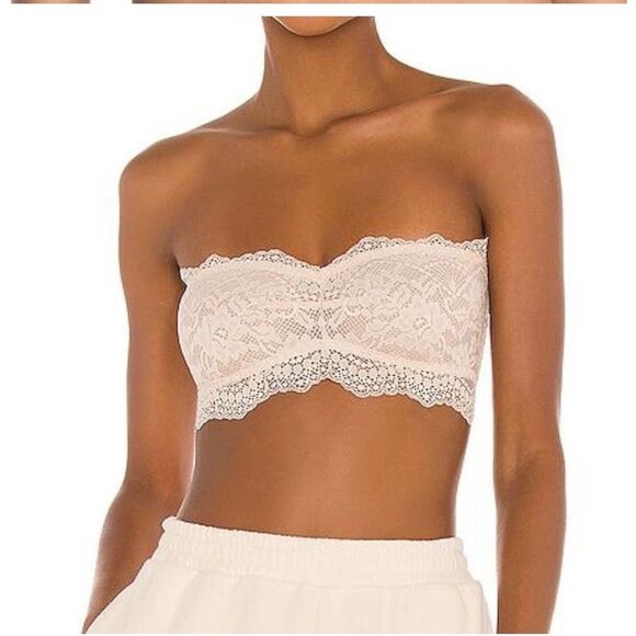 Free People Lacey Looks Bandeau Nude NWT Size Small - Picture 2 of 4